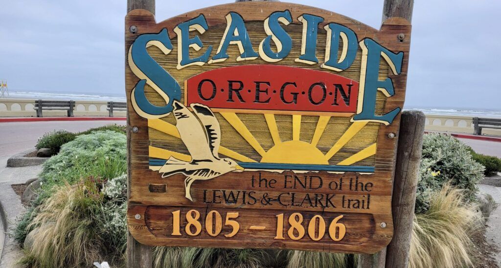 End of Lewis & Clark National Historical Trail